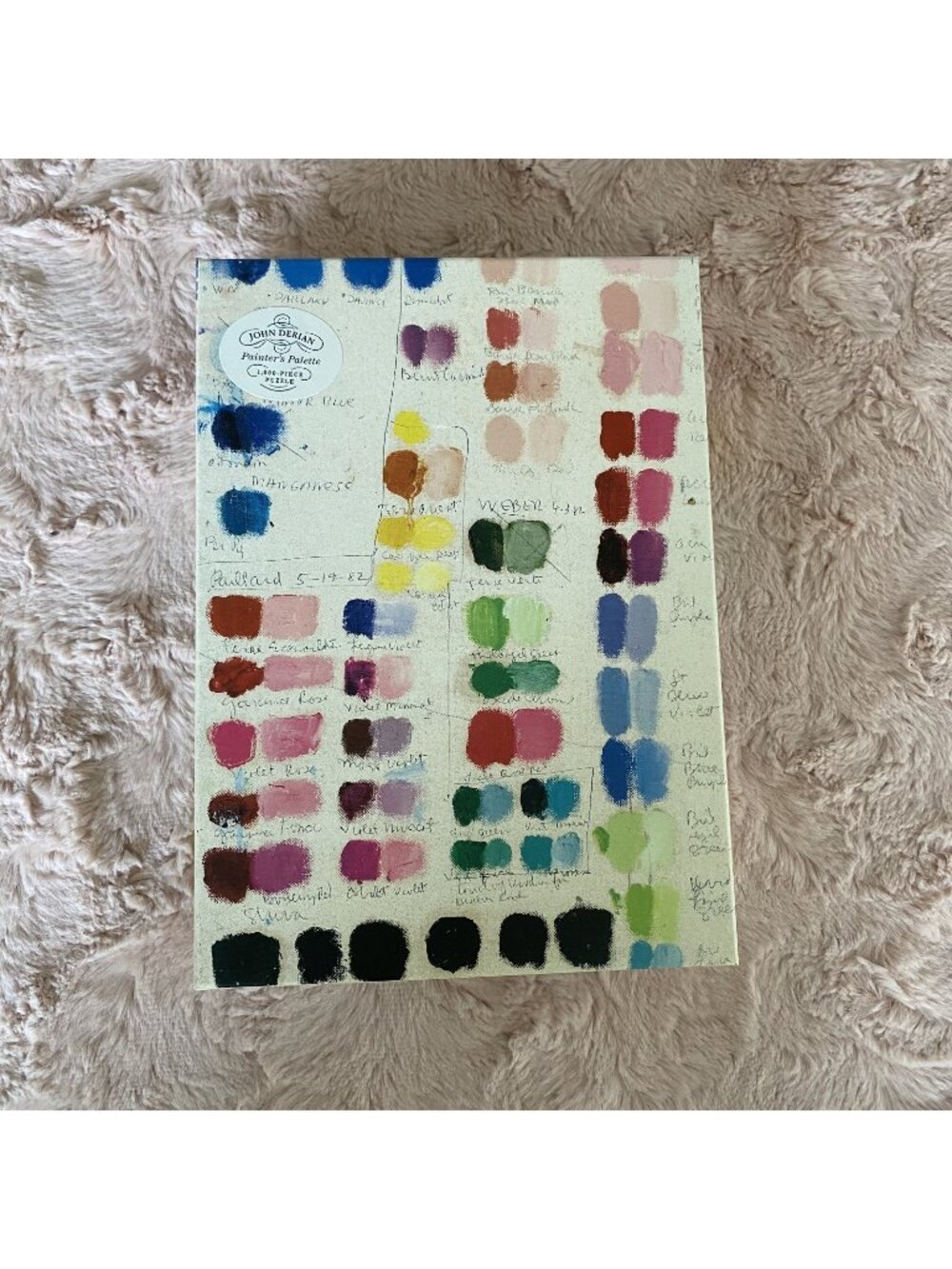 COMPLETE John Derian Painter's Palette 1,000-Piece Puzzle Artisan 18x26